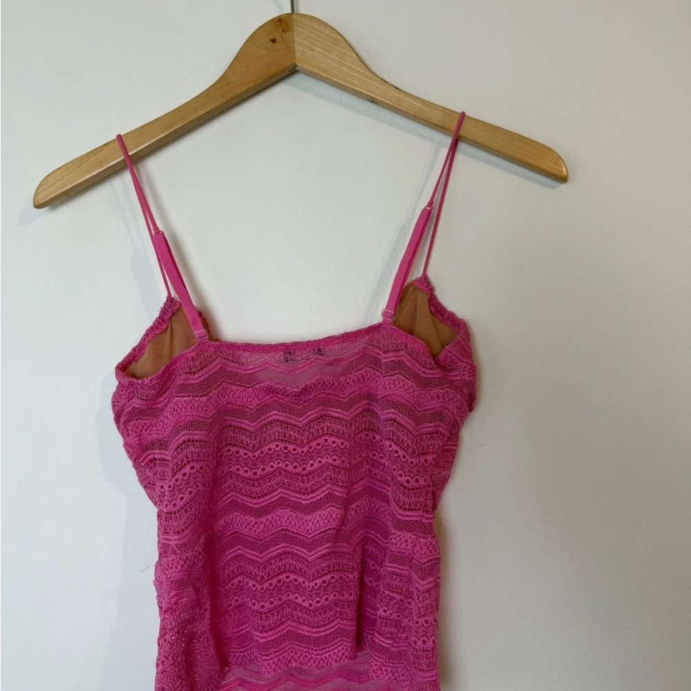 Cosabella Pink Ceylon Lace Cami - Picture 2 of 3